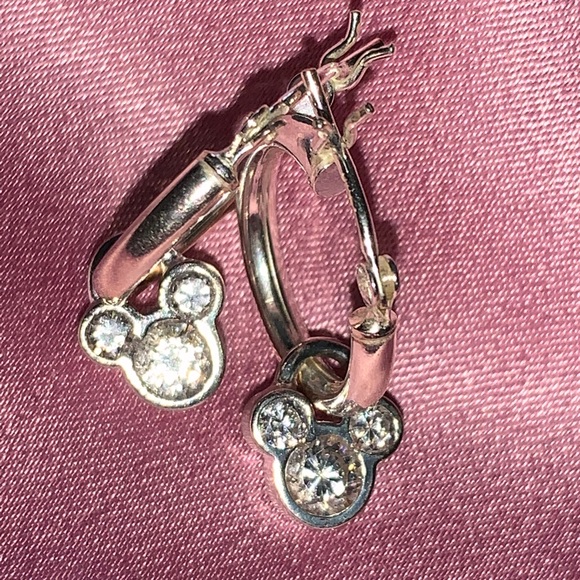 Disney Jewelry - Disney Mickey S.S. Crystal Earrings